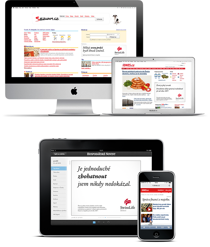 online bannery Swiss Life Select