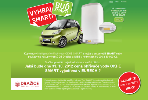 webové stránky soutěž Buď Smart
